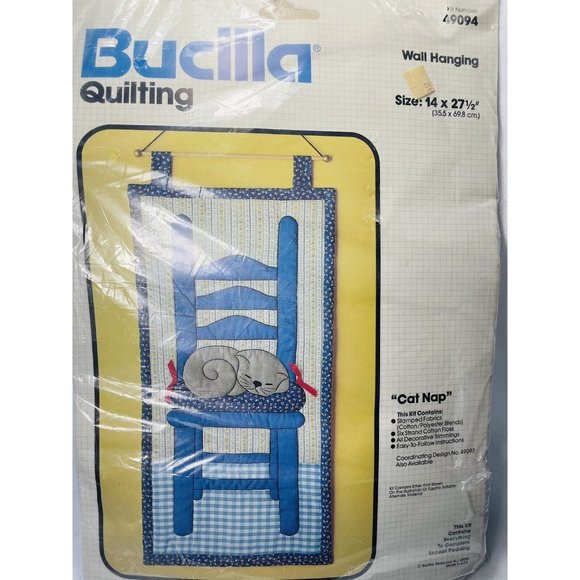 Bucilla Filz-Applikation Wandbehang-Set – Inkl. Filz, Stickgarn, Perlen & Anleitung, 38 X 38 Cm